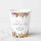 Gobelets En Papier Fête de mariage : Tombez amoureux (Recto)