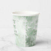 Gobelets En Papier Fête de Mariée Amour de Neige (Droite)