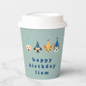 Gobelets En Papier Fête de marionnettes Enfants Célébration Café (Recto)