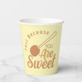 Gobelets En Papier Fête De Miel Privilégier Avec Charme Rustique (Verso)