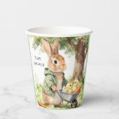 Gobelets En Papier Fête de naissance de lapin forestier (Recto)