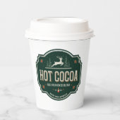 Gobelets En Papier Fête de Noël au cacao chaud (Recto)