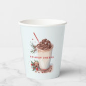 Gobelets En Papier Fête de Noël Café Mingle (Recto)