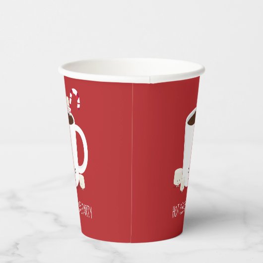 Gobelets En Papier Fête de Noël Chocolat chaud cacao chaud (Droite)