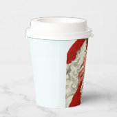 Gobelets En Papier fête de Noël de Père Noël rétro (Droite)