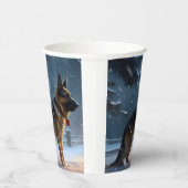 Gobelets En Papier Fête de Noël des bergers allemands (Droite)