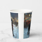 Gobelets En Papier Fête de Noël des chiens d'eau portugais (Droite)