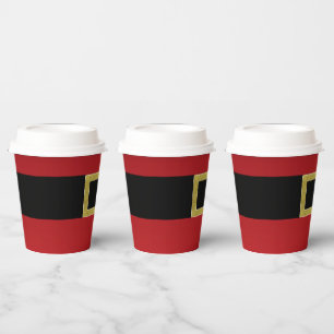 Gobelets En Papier Fête de Noël des vacances de Père Noël