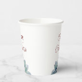 Gobelets En Papier Fête de Noël Desert Botanical Succulent (Gauche)