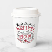 Gobelets En Papier fête de Noël du Pôle Nord (Recto)