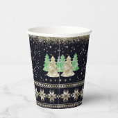 Gobelets En Papier Fête de Noël Glam (Droite)