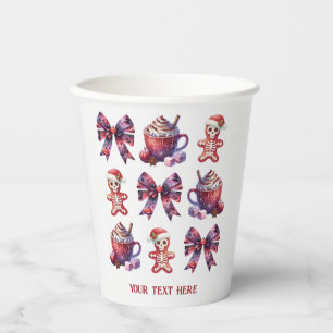 Gobelets En Papier Fête de Noël Ier Halloween