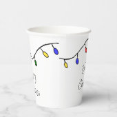 Gobelets En Papier Fête de Noël rétro (Droite)