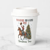 Gobelets En Papier Fête de Noël rocking cowboy (Verso)