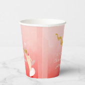 Gobelets En Papier Fête de Parties scintillant de Noël Martini Glass (Droite)