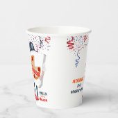 Gobelets En Papier Fête de pizza drôle (Gauche)