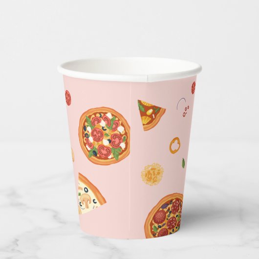 Gobelets En Papier Fête de pizza pour bébé Slice Slice Modern (Droite)