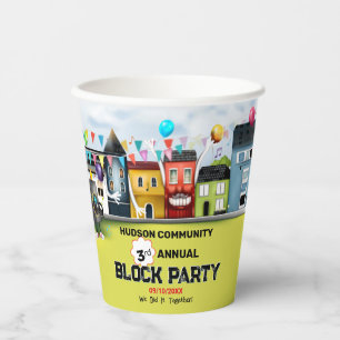 Gobelets En Papier Fête de quartier