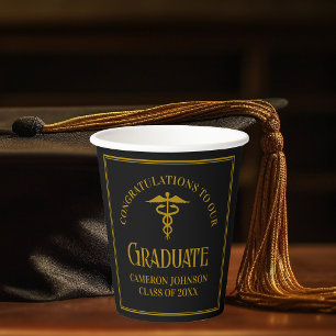 Gobelets En Papier Fête de remise des diplômes de l'école de médecine