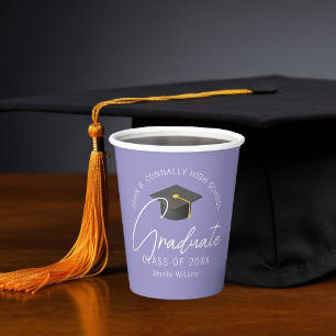 Gobelets En Papier Fête de remise des diplômes élégante et personnali