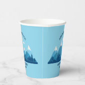 Gobelets En Papier Fête de réunion familiale d'hiver personnalisée Bl (Droite)