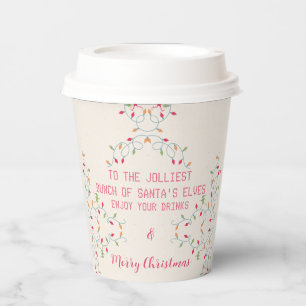 Gobelets En Papier Fête de vacances de Noël pour les amis Jolmost Bun