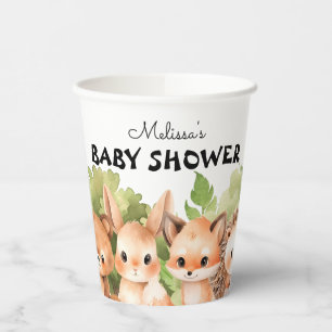 Gobelets En Papier Fête des animaux mignons