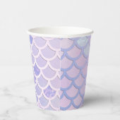 Gobelets En Papier Fête des balances de sirène violette (Droite)