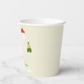 Gobelets En Papier Fête des éléphants blancs illustrée (Verso)