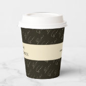 Gobelets En Papier Fête des mariées Arrière - plan moderne Motif vert (Gauche)