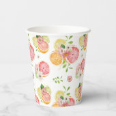 Gobelets En Papier Fête des mariées aux agrumes (Verso)