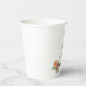 Gobelets En Papier Fête des mariées botanique de Noël rustique (Droite)