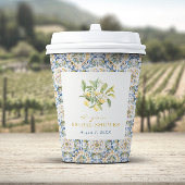 Gobelets En Papier Fête des mariées citron