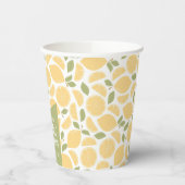 Gobelets En Papier Fête des mariées citrons personnalisée (Gauche)