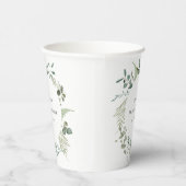 Gobelets En Papier Fête des mariées d'aquarelle de l'Eucalyptus botan (Droite)