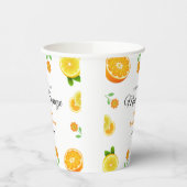 Gobelets En Papier Fête des mariées de citron d'été Squeeze (Gauche)