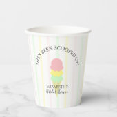 Gobelets En Papier Fête des mariées de crème glacée récupérée (Recto)