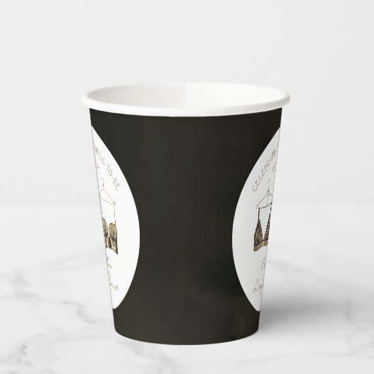 Gobelets En Papier Fête des mariées de lingerie en dentelle noire (Gauche)