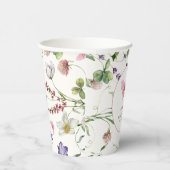 Gobelets En Papier Fête des mariées des fleurs de papillons (Droite)