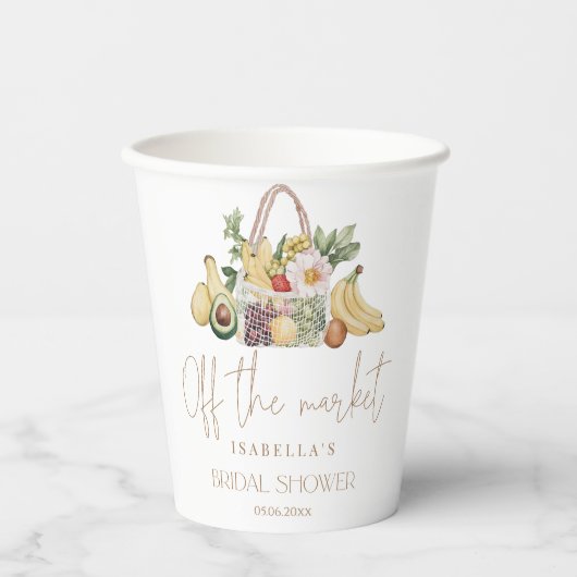 Gobelets En Papier Fête des mariées d'hiver (Recto)