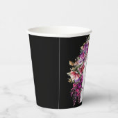 Gobelets En Papier Fête des mariées en arc floral Fuchsia Lavender (Droite)