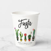 Gobelets En Papier Fête des mariées Fiesta Cactus (Recto)