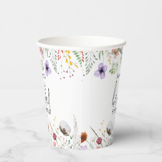 Gobelets En Papier Fête des mariées fleur sauvage (Droite)