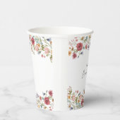 Gobelets En Papier Fête des mariées fleur sauvage (Droite)