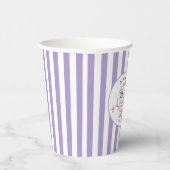 Gobelets En Papier Fête des mariées Lavender Rose Lilac Blossom (Droite)