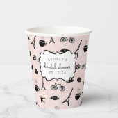 Gobelets En Papier Fête des mariées Paris Romance (Recto)