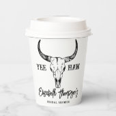 Gobelets En Papier Fête des mariées personnalisée Mariage occidental  (Verso)