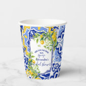 Gobelets En Papier Fête des mariées principale de la taille du citron (Recto)