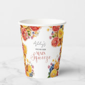 Gobelets En Papier Fête des mariées principale des agrumes (Recto)