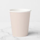 Gobelets En Papier Fête des mariées rose Peach retro élégant (Verso)